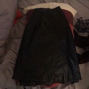 Black Leather Skirt